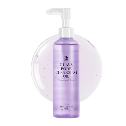 Benton Guava Pore Cleansing Oil Korean Facial Cleanser With Enzymes & Plant Oils For Blackhead Removal Makeup Remover & Deep Pore Cleansing Lightweight Non-Greasy 6.76 Fl Oz (200Ml)