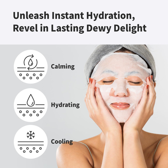 Benton Aloe Soothing Mask Pack 23G 10 Pack (230G_New) - Aloe & Green Tea Leaf Water Contained Hydrating And Cooling Facial Mask Sheet Fresh Moisturizing And Cooling Effect