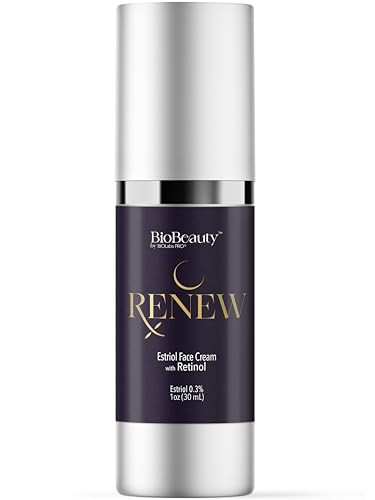 Biolabs Pro Biobeauty Renew Night Cream Bioidentical E3 .3% Advanced Pm Face Cream With Retinol Bakuchiol Hyaluronic Acid & Niacinamide Smooths Firms & Hydrates Overnight For Youthful Radiance (1Oz)