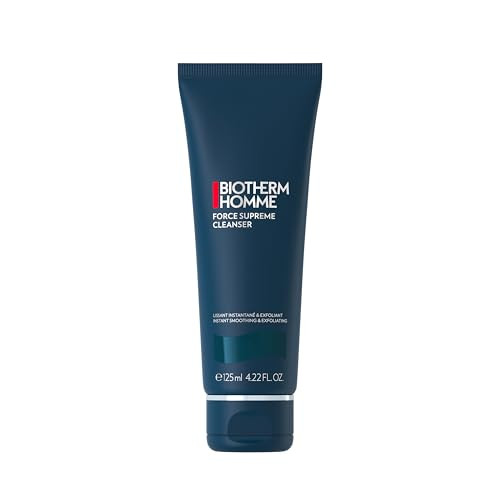 Biotherm Force Supreme Cleanser Smoothing & Exfoliating Face Cleanser For Men With Blue Algae Cedar Bud Extract & Exfoliating Micro-Particles For Soft And Comfortable Skin 4.2 Fl. Oz