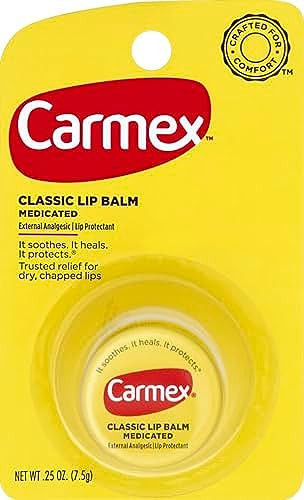 Carmex Classic Lip Balm Medicated 0.25 Oz (Pack Of 10)
