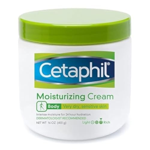 Cetaphil Fragrance Free Moisturizing Cream For Very Dry/Sensitive Skin 16 Ounce