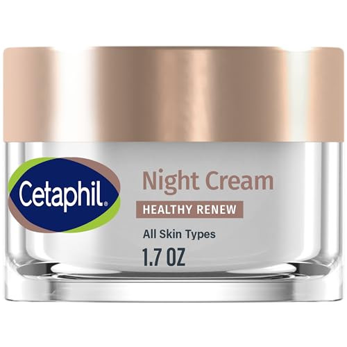 Cetaphil Healthy Renew Skin Tightening Night Cream 1.7 Oz Wrinkle Repair Cream For Face With Peptides Retinol Alternative Cream For Sensitive Skin Fragrance Free