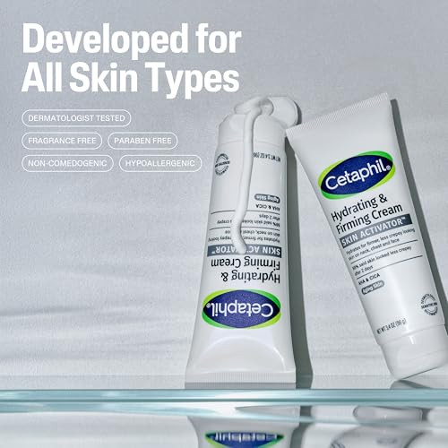 Cetaphil Skin Activator Hydrating & Firming Cream For Face Neck & Chest 3.4 Oz Mandelic Acid (Aha) And Centella Asiatica (Cica) Cream Hydrates And Firms Aging Skin Anti-Aging Skincare