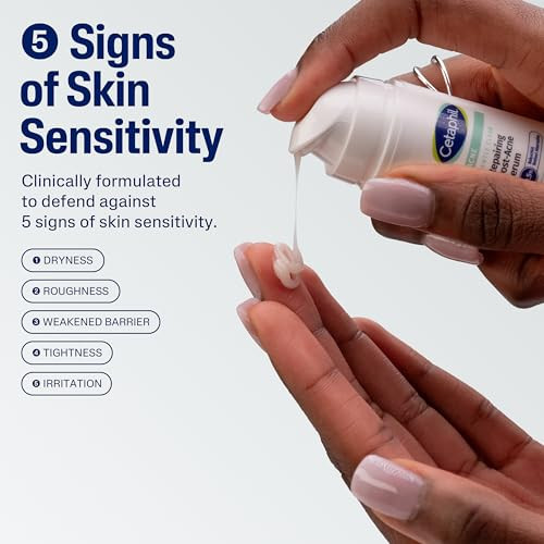 Cetaphil Gentle Clear Repairing Post-Acne Serum Retinol Alternative Oil Free Serum For Sensitive Skin 1 Fl Oz Bakuchiol Improves Skin Tone & Post-Acne Marks Dermatologist Recommended Brand