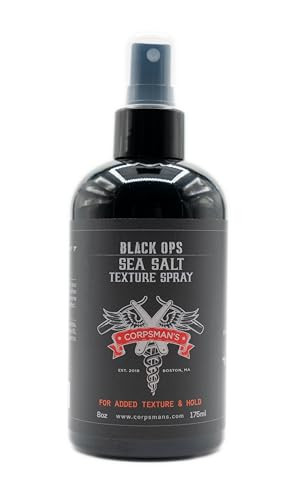 Corpsman'S Black Ops Sea Salt Texture Spray | Medium Hold | Matte Finish 8 Ounces