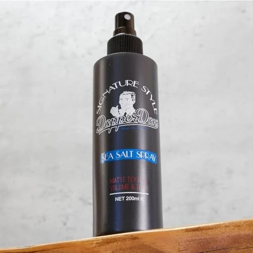 Dapper Dan Signature Style Sea Salt Spray Texturizing Salt Spray For Men For Volume And Hold Natural Matte Finish Bergamot And Leather Fragrance 6.76 Fl Oz