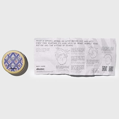 Davines This Is A Strong Dry Wax Strong Hold Matte Texture - Dry Wax For Definition & Separation - Creates Rough & Messy Looks 2.54 Fl Oz