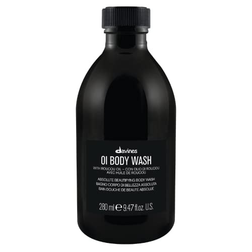 Davines Oi Body Wash Gently Cleansing Moisturizing Body Wash For All Skin Types - Hydrates & Softens Skin With Antioxidant Roucou Oil - Rich Creamy Foam With Signature Oi Scent 9.47 Fl Oz