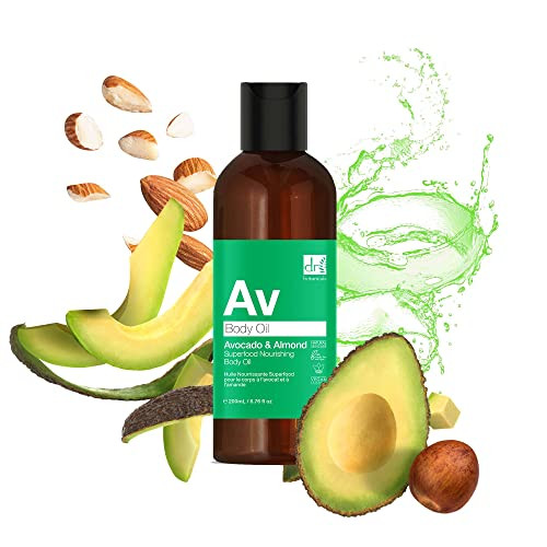 Dr Botanicals Avocado & Almond Superfood Nourishing Body Oil 6.76 Fl Oz/200Ml