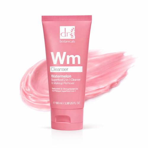 Dr Botanicals Watermelon Cleanser & Makeup Remover 100Ml | Targets Blemishes And Skin Texture - Infused With Watermelon Seed Oil Salicylic Acid Glycolic Acid Lactic Acid And Gluconolactone