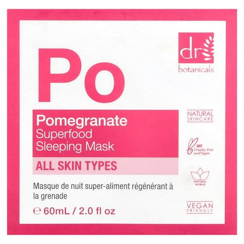 Dr Botanicals Dr. Botanicals Superfood Sleeping Beauty Mask All Skin Types Pomegranate 2 Fl Oz (60 Ml)