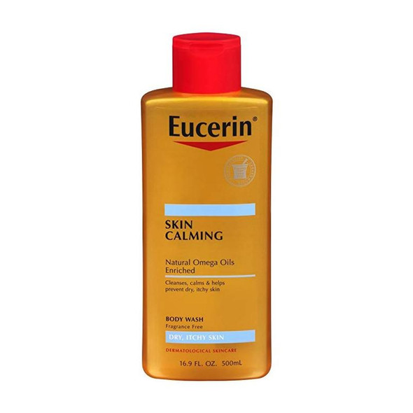Eucerin Skin Calming Natural Omega Oils Body Wash, 16.9 oz