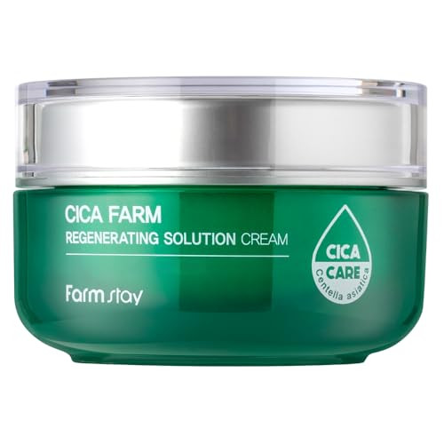 Farmstay Cica Farm Regenerating Solution Cream - Face Moisturizer - Moisturizer Face Cream Reduces Wrinkles 1.69 Oz