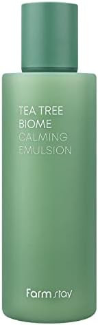 Farmstay Teatree Biome Calming Emulsion -Daily Hydrating Face MoisturizerKorean Skin CareCalming And Soothing For Sensitive SkinStrengthen Skin BarrierFor Women&MenTeenagers6.76 Fl.Oz