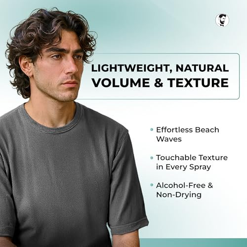 Gentlemen Republic Sea Salt Spray For Men & Women Hair Texturizing Spray With Dead Sea Salt Vitamin E & Kelp Adds Volume & Texture Lightweight Texturizing For Hair Men 8 Oz
