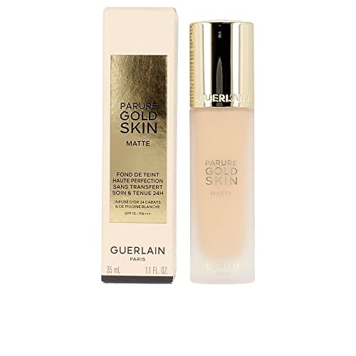 Guerlain Parure Gold Skin Matte 24H Wear No-Transfer Foundation Spf 15-2W Warm By Guerlain For Women 1.1 Oz Foundation