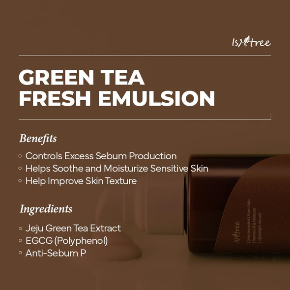 Isntree Green Tea Fresh Emulsion 4.05 Fl Oz (120 Ml)