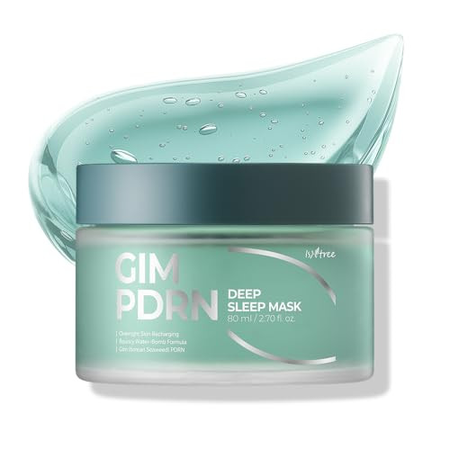 Isntree Gim Pdrn Deep Sleep Mask 80Ml 2.7 Fl Oz | Korean Seaweed Skincare Sleeping Mask Gel | Night Cream | Facial Mask | Overnight Gel Mask For Hydration & Skin Bounce