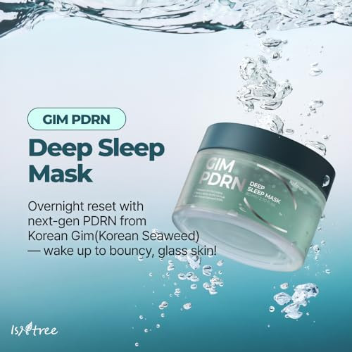 Isntree Gim Pdrn Deep Sleep Mask 80Ml 2.7 Fl Oz | Korean Seaweed Skincare Sleeping Mask Gel | Night Cream | Facial Mask | Overnight Gel Mask For Hydration & Skin Bounce