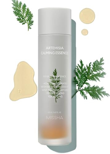 Missha Artemisia Calming Essence 5.07 Fl Oz / 150Ml - 100% Artemisia Annua Extract Facial Toner For Sensitive Skin Korean Toner With Double-Fermented Mugwort Soothes Redness & Acne