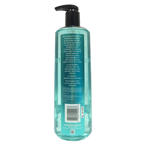 Neutrogena Rainbath Replenishing Shower And Bath Gel Ocean Mist 16 Fluid Ounce