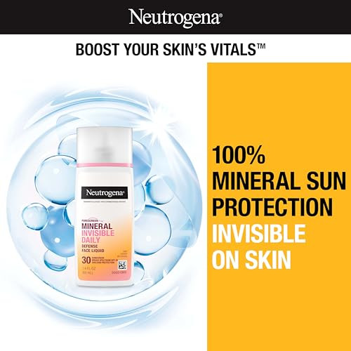 Neutrogena Purescreen+ Invisible Daily Defense Mineral Sunscreen For Face With Spf 30 Broad Spectrum Mineral Sunscreen With Vitamin E Water Resistant Fragrance-Free 1.4 Fl. Oz