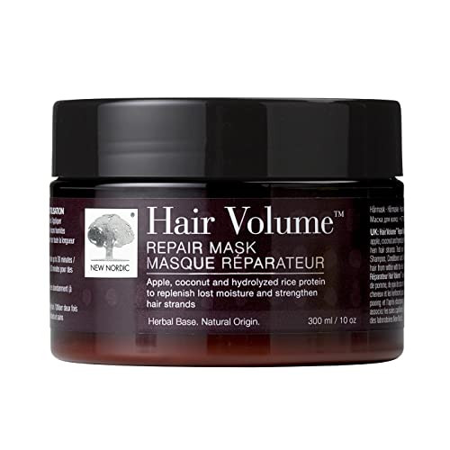 New Nordic Hair Volume Repair Mask For Dry Damaged Hair & Natural Growth Rebuild Moisture Balance Volumize & Strengthen 10 Oz