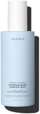 Nuface Supercharged Ionplex Facial Mist - 3-In-1 Ultra-Fine Hydrating Face Mist & Pore Minimizer With Hyaluronic Acid + Ionplex Technology To Lock In Moisture And Enhance Microcurrent Treatment (5 Oz)