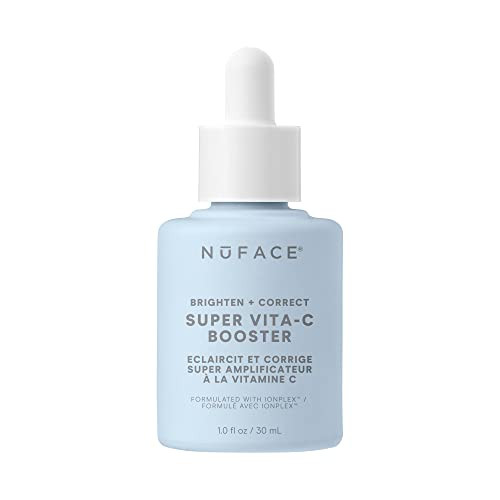 Nuface Vita-C Brightening Face Serum - Vitamin C Serum For Dark Spots & Even Skin Tone + Niacinamide For Soothing Redness - Boosts Results Of Microcurrent Treatments Daily Skin Care (1Oz)