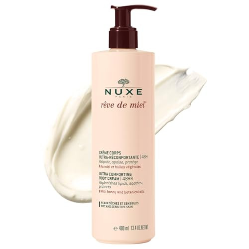 Nuxe R ve De Miel Ultra-Comforting Body Cream With Shea Butter And Honey For Dry And Sensitive Skin 13.4 Fl Oz