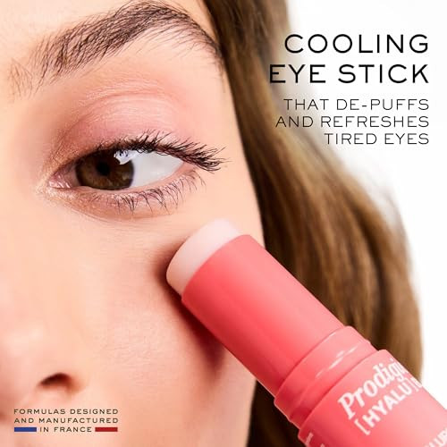 Nuxe Prodigieuse Hyalu Boost Puffy Eyes Treatment Stick With Hyaluronic Acid And Caffeine Cooling Eye Balm Reduces Puffiness And Dark Circles Hydrating Smoothing Eye Contour Serum Fragrance-Free 0.3 Oz