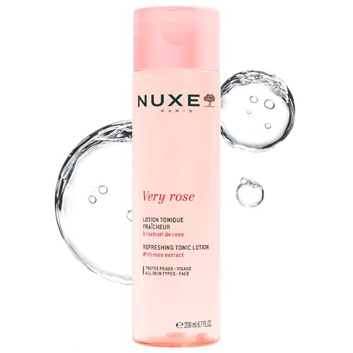 Nuxe Very Rose Refreshing Tonic Lotion. Facial Toner For Sensitive Skin With Rose Water 6.7 Fl Oz