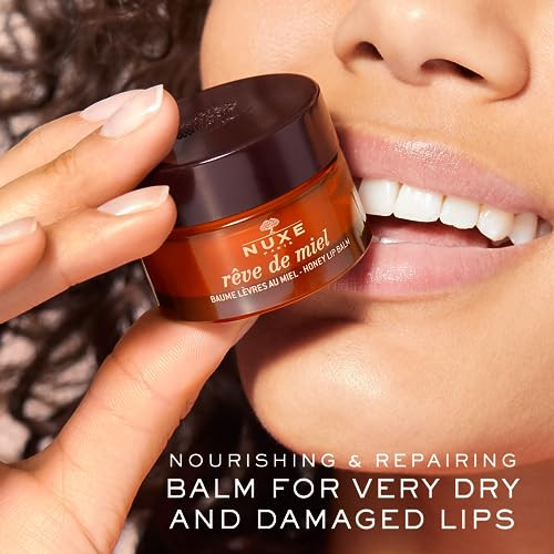 Nuxe R ve De Miel Ultra Nourishing Lip Balm With Honey Shea Butter And Vitamin E For Cracked And Dry Lips 0.52 Oz