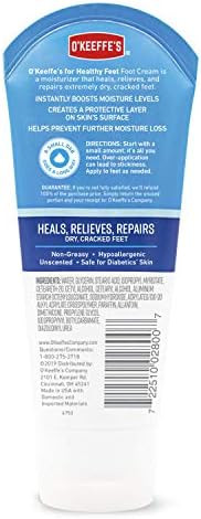 O'Keeffe'S K0280004-3 Healthy Feet Foot Cream Tube (3 Pack) 3 Oz
