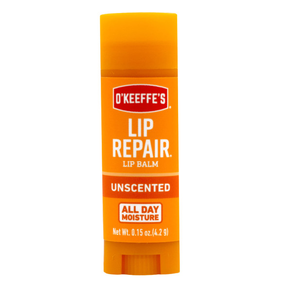 O'Keeffe'S Unscented Lip Repair Lip Balm For Dry Cracked Lips Stick (Pack Of 2) Clear (K0700137)