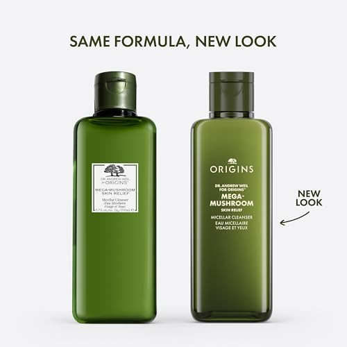 Origins Mega-Mushroom Micellar Cleanser | For Sensitive Skin | With Reishi Mushroom 6.7 Fl Oz