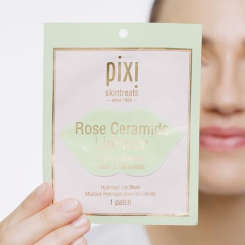 Pixi Beauty Rose Ceramide Lip Patch | Hydrates Nourishes & Plumps | With Rose Ceramides & Centella Asiatica 1 Count
