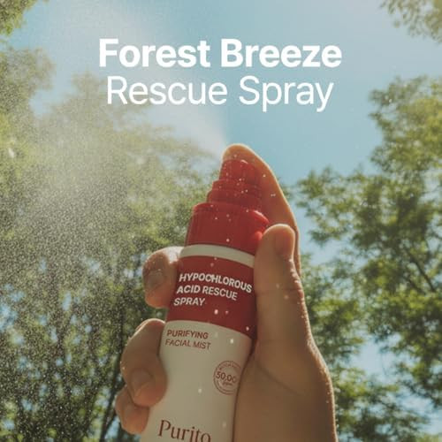 Purito Hypochlorous Acid Facial Spray | Witch Hazel 5% + Forest Breeze | Hocl Facial Mist For Sensitive Redness-Prone Skin | Refreshing Toner Mist | Korean Skincare 100Ml / 3.38 Fl.Oz