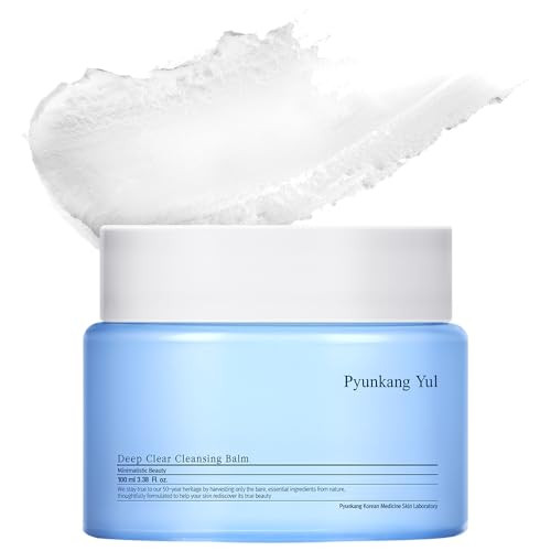 Pyunkang Yul Pky Deep Clear Cleansing Balm All In One Facial Cleanser For Heavy Makeup Removal Moisturized Finish With Plant Based Oil Korean Skincare (3.38 Fl.Oz 100Ml)