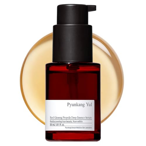 Pyunkang Yul Pky Red Ginseng Propolis Deep Essence Serum For Revitalized & Elastic Skin With Peptides And Ceramide Korean Skincare (1.01 Fl. Oz)