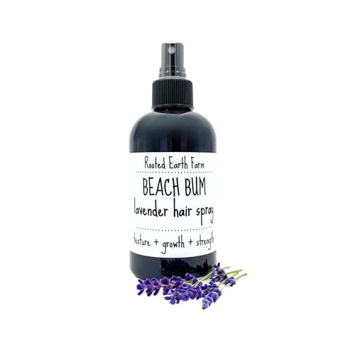 Rooted Earth Farm Texturizing Spray For Hair - 8 Fl Oz - Lavender Beach Bum Spray - Sea Salt Mist