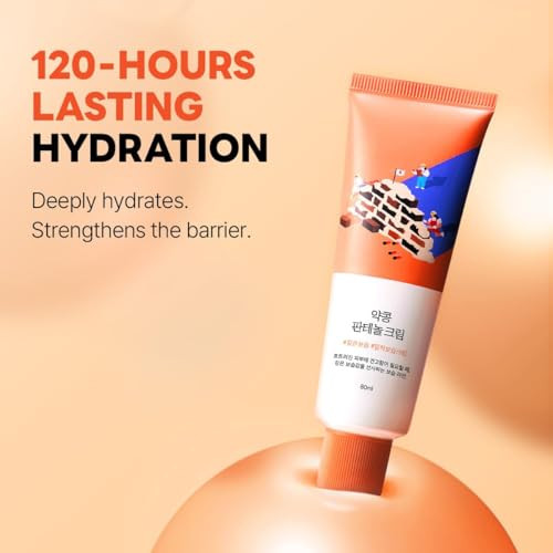 Round Lab Soybean Panthenol Cream 2.71 Fl Oz 120-Hour Deep Hydration And Skin Barrier Repair Moisturizer With Nano Niosome Panthenol Improves Rough Texture Locks In Moisture Korean Skincare