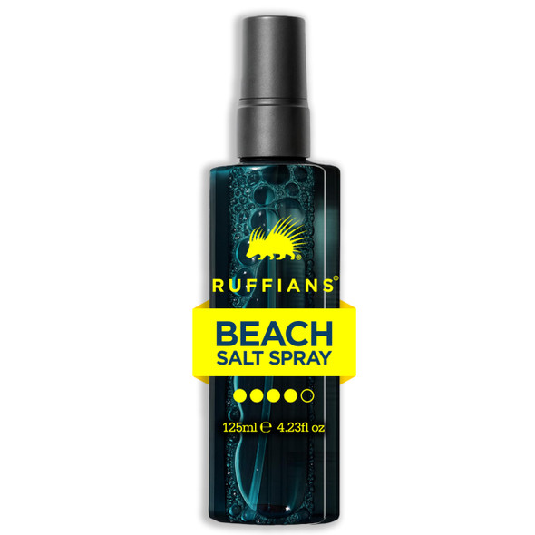 Ruffians Beach Salt Spray (4.23 Fl Oz / 125 Ml) Sea Salt Spray For Men Texturizing And Volumizing Mist For Hydrated Shiny Hair Texture Spray For Fine Hair Natural Finish