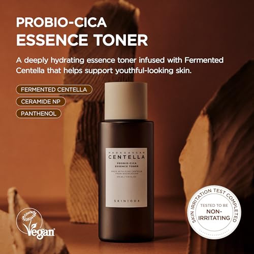 Skin1004 Probio-Cica Essence Toner 7.10 Fl.Oz 210Ml Korean Hydrating Face Toner With Fermented Centella Asiatica & 5 Types Of Hyaluronic Acid Soothing Facial Toner Essence Daily Korean Skin Care