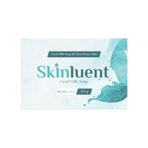 Skinluent Goat Milk Soap With Arbutin & Macadamia Seed Oil Hydrating & Brightening Face & Body Bar Gentle Nourishing Cleanser For Soft Radiant Skin 4.4 Oz