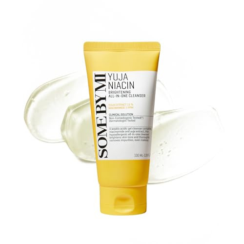 Some By Mi Yuja Niacin Brightening All In One Cleanser - 3.38Oz 100Ml - Mild Daily Face Wash For Dull-Looking Skin - Low Ph Formula With No Irritation - Pore And Sebum Care - Korean Skin Care
