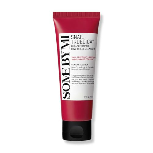 Some By Mi Snail Truecica Miracle Repair Low Ph Gel Cleanser - 3.38Oz 100Ml - Made From Snail Mucin For Sensitive Skin - Daily Face Wash For Deep Cleansing And Skin Moisturizing - Korean Skin Care