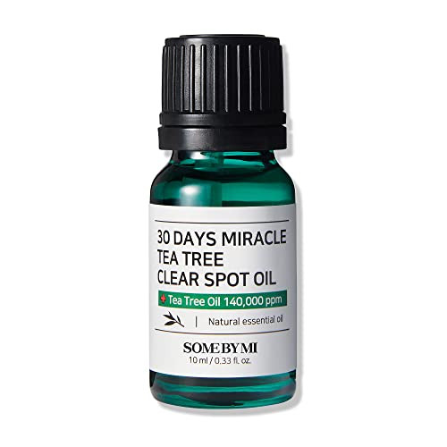 Some By Mi 30 Days Miracle Tea Tree Clear Spot Oil / 0.33Oz 10Ml / Made From Tea Tree Leaf Water For Sensitive Skin/Moisturizing Rapid Trouble And Sebum Control/Facial Skin Care