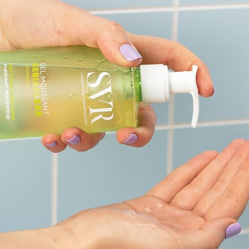 Svr - Sebiaclear Foaming Gel - Face & Body Cleanser With Salicylic Acid & Pha - For Teenagers To Adults Combination Oily And Sensitive Skin - Gently Cleanses And Unclogs Pores 13.5 Fl.Oz